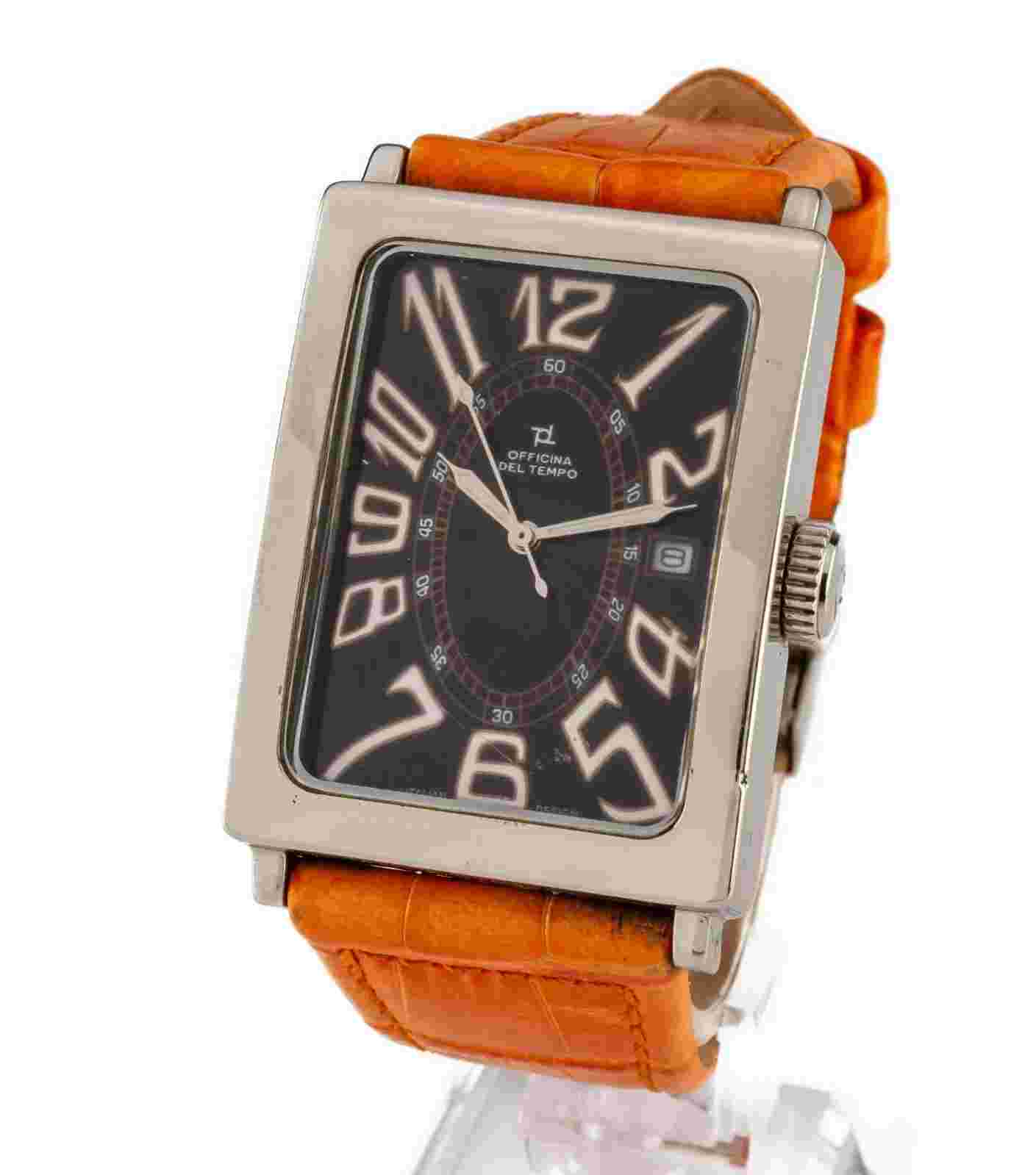 Officina Del Tempo Stainless Steel Quartz Watch w/ Original Box