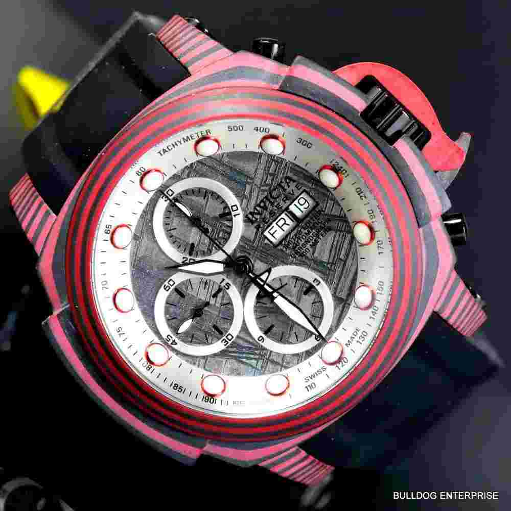 Invicta Reserve Carbon Meteorite Swiss Made Sellita SW500 Auto Watch #002 New