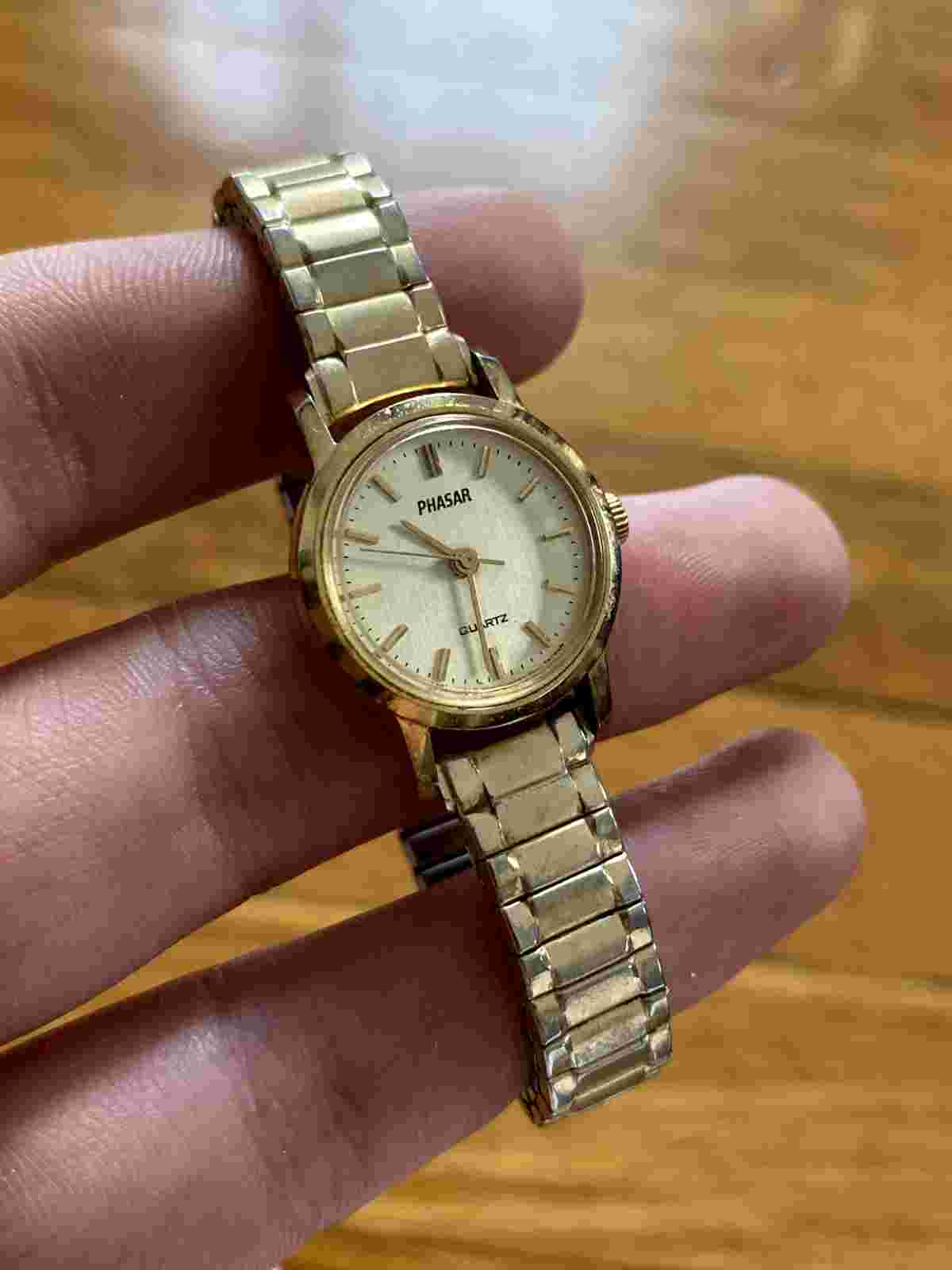Vintage 1970s SEARS 1970's PHASAR Ladies Quartz Watch AS IS
