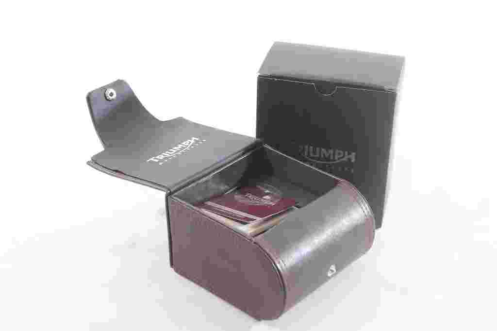 Old TRIUMPH Case Watch OVP Packaging Leather