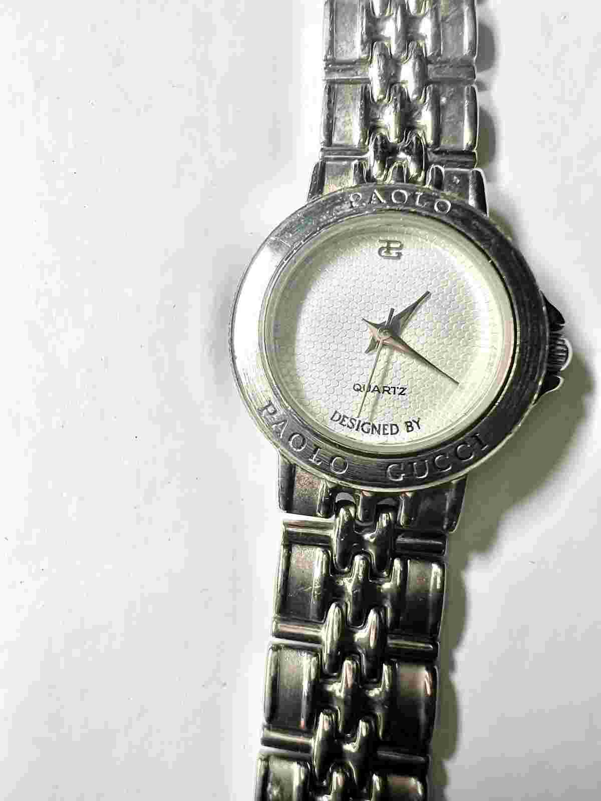 Paolo Gucci Watch Vtng. Elegant Two-tone Wristwatch -Needs new Battery