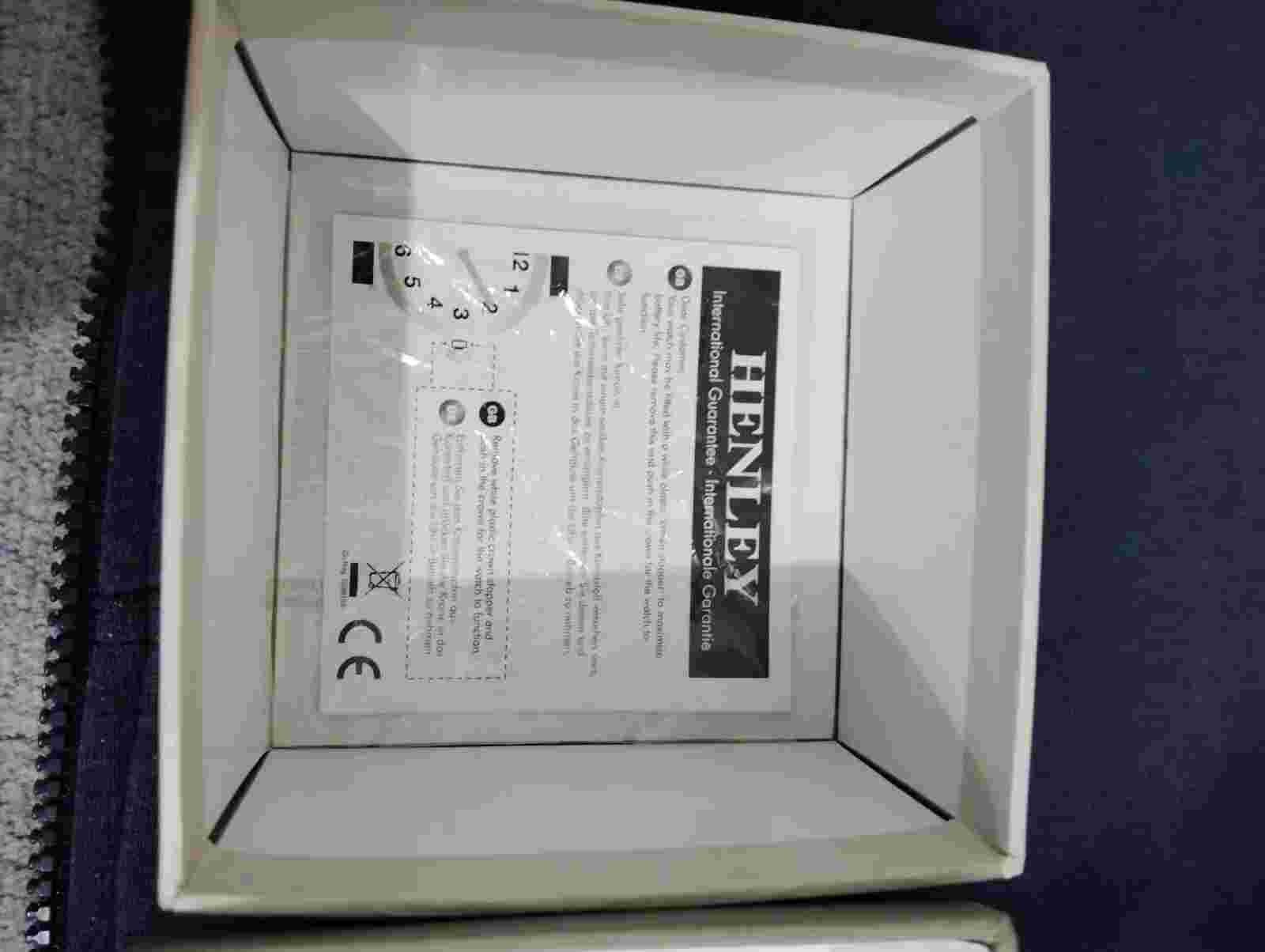 Henley watch black & blue