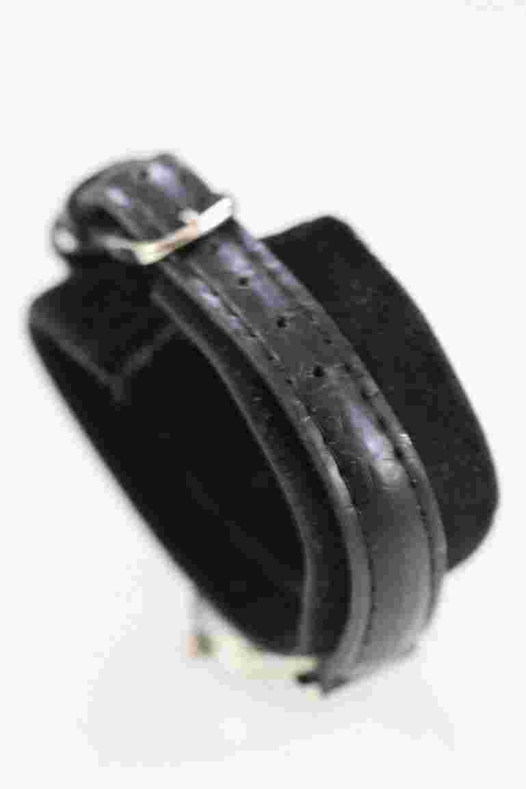 Watch it Watch Women Silver Stainless Steel Leather Black WR White Blue Quartz