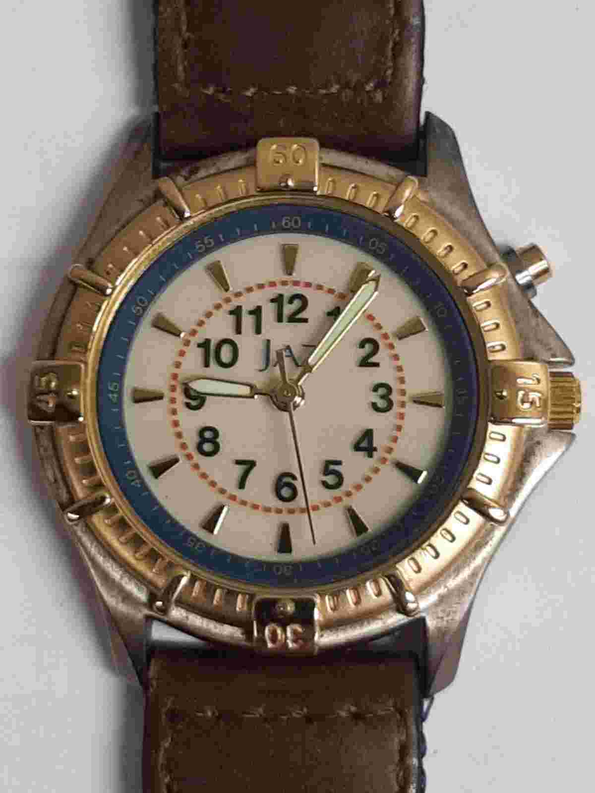 Vintage JAZ French Watch (v671-x002) with Backlight - Working - Lot 10-1054