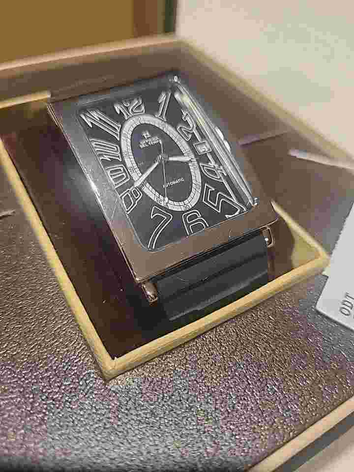 Officina Del Tempo Watch Italian Chronograph W/Black Strap - New In Box - 0058