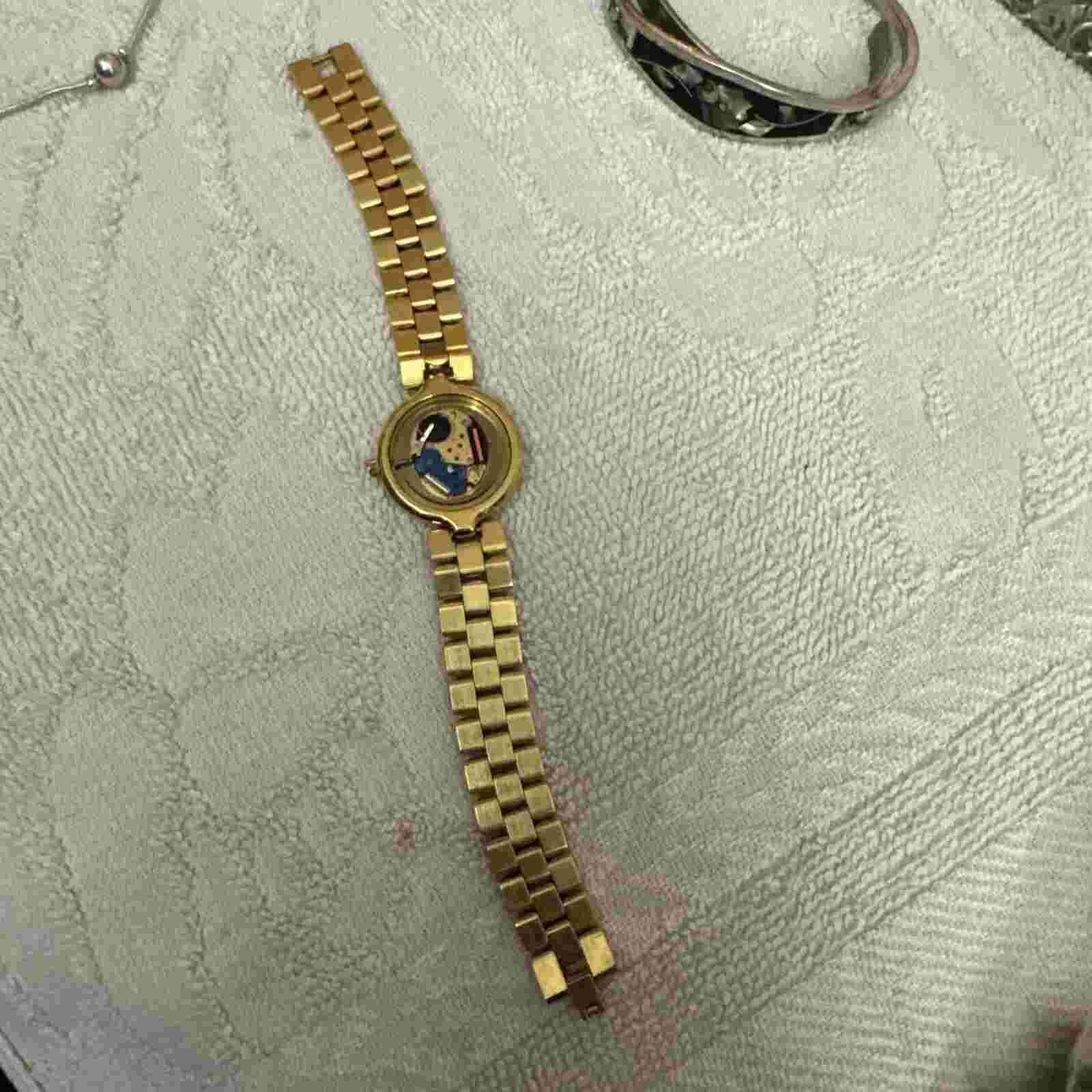 Vintage Ardath Gold Plated Super Deluxe Ladies Watch Quartz Mvt Swiss Made