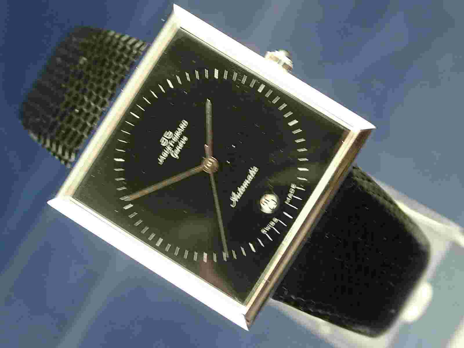 Jaquet Girard Geneve SuperAutomatic Watch 1970s 25 Jewel ETA 2783 NOS Vintage