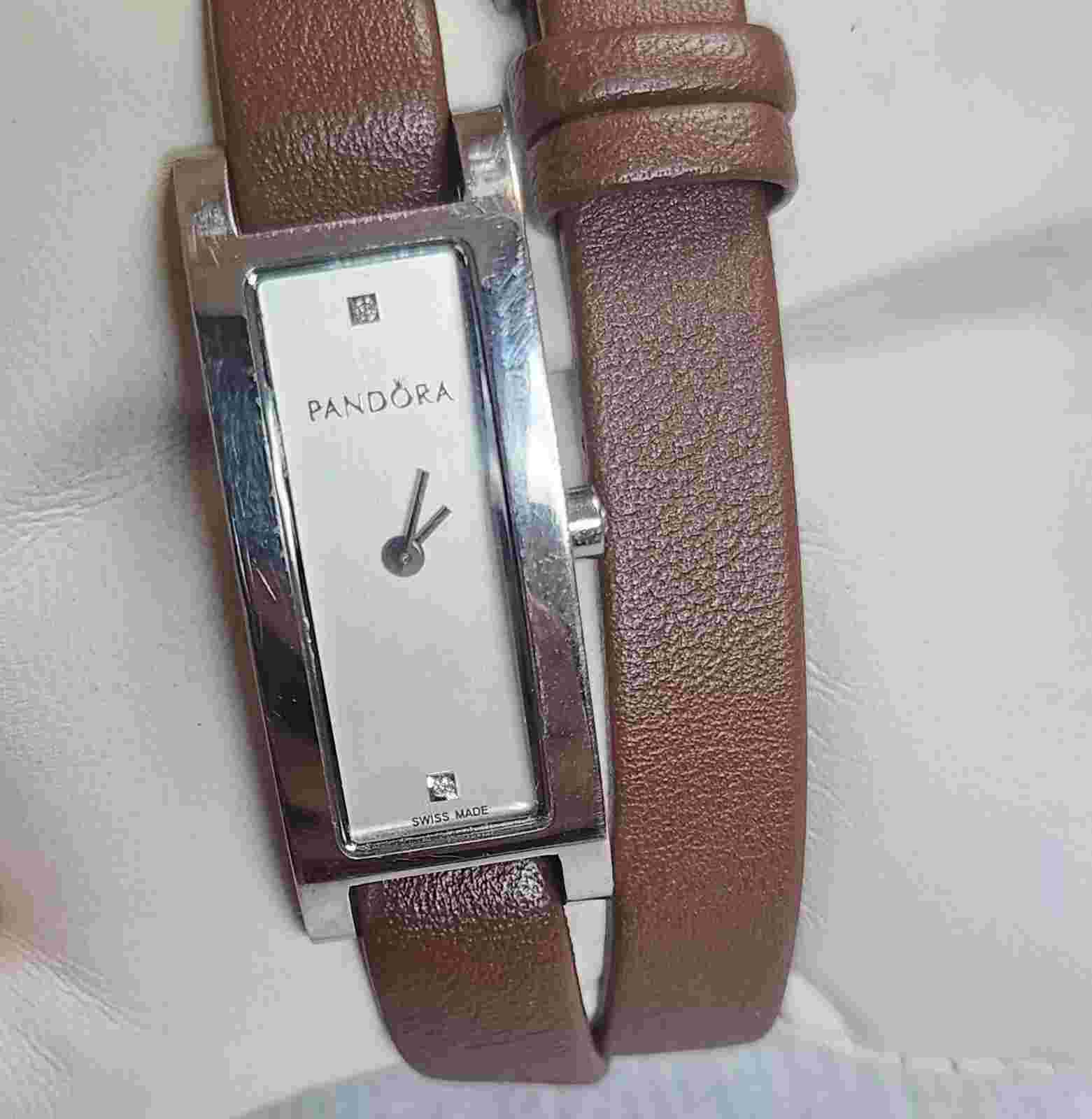 Ladies Pandora Double Wrap Oblong Watch 811020LS