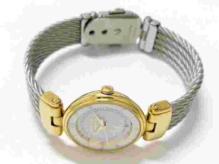 PHILIPPE CHARRIOL Ladies Quartz SS GP White Dial 63.97.2946 From Japan w1225