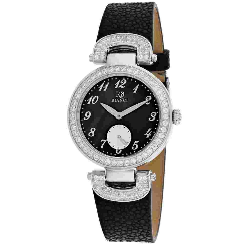 Roberto Bianci Women's Alessandra Black mother of pearl Dial Watch - RB0611