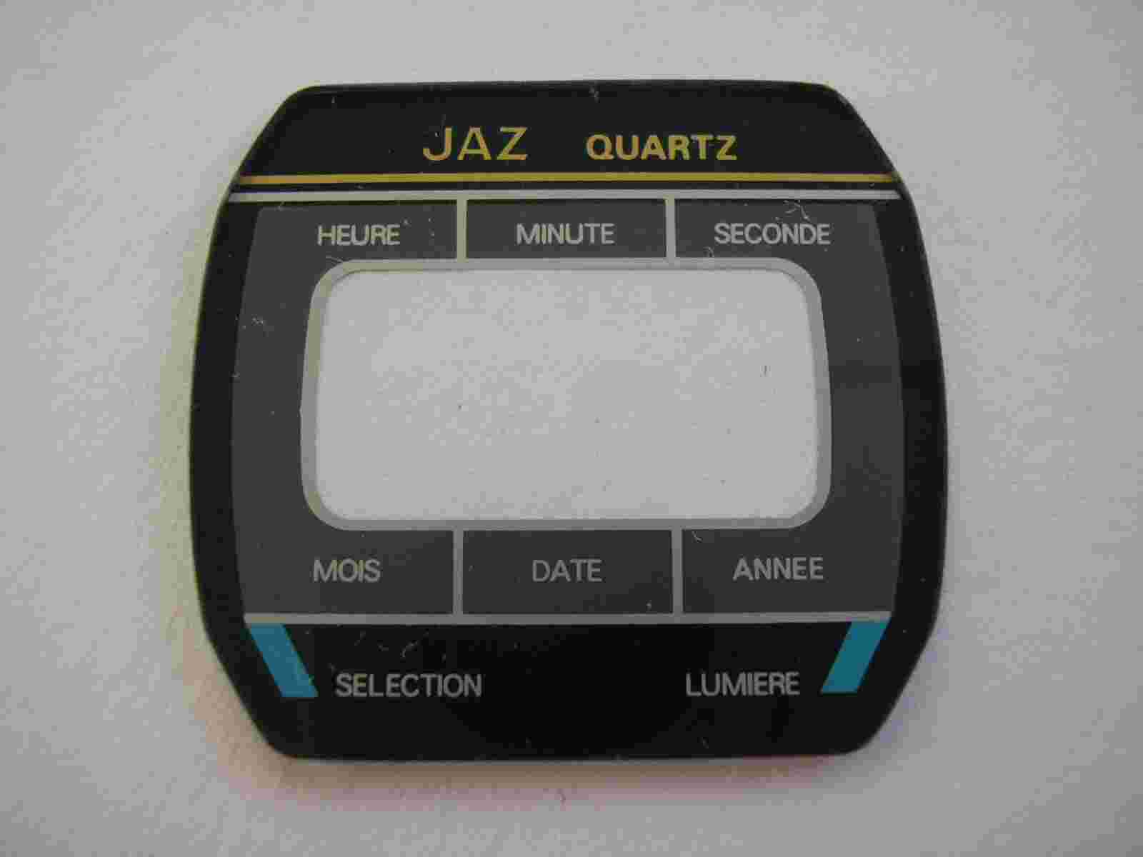 JAZ VINTAGE LCD DIGITAL WATCH GLASS.