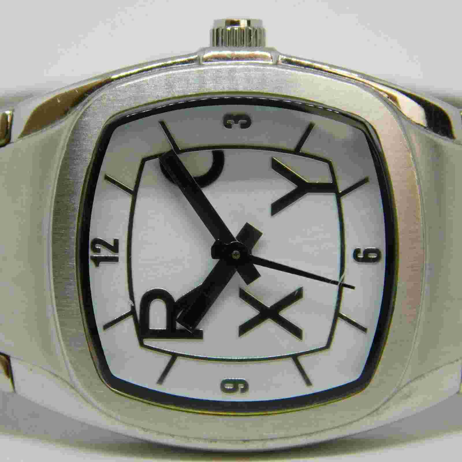 ROXY Tyler W110BF Silver Tone Quartz Analog Women's Watch Sz. 6" Battery