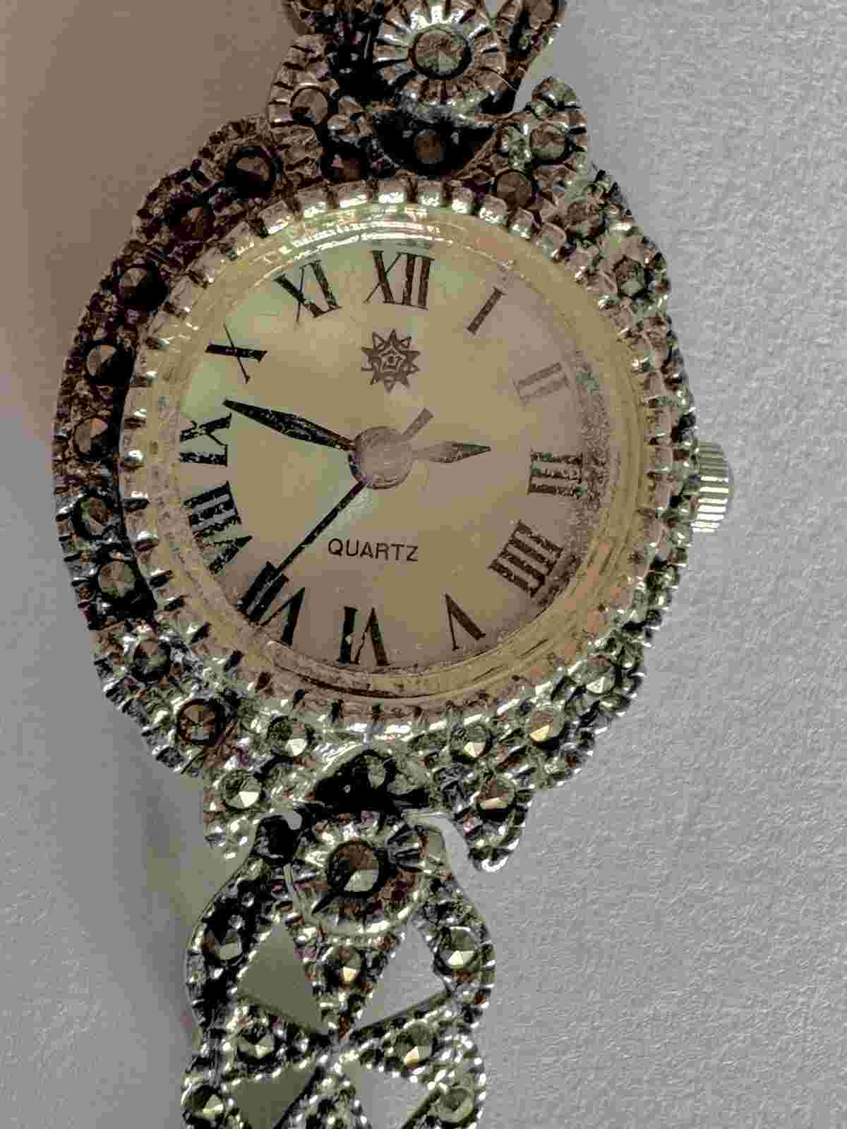 Ladies Vintage Sterling Watch Japan Movement Quarts