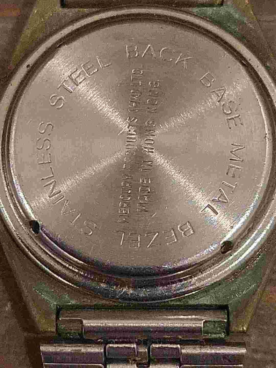 VINTAGE MERCURY LCD Quartz WATCH MADE IN HONG KONG PARTS ONLY