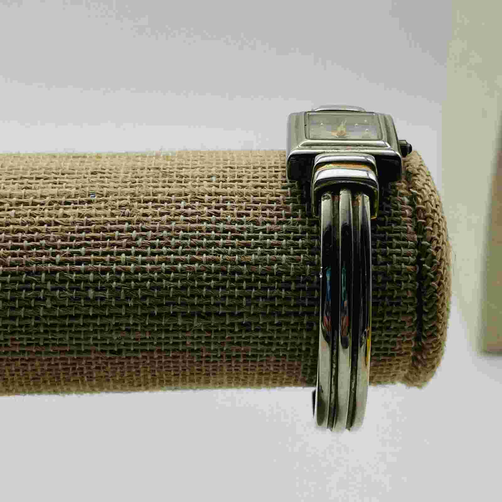 WILLOW BAY Cuff Watch Silver Tone Quartz Classic Career Workwear READ