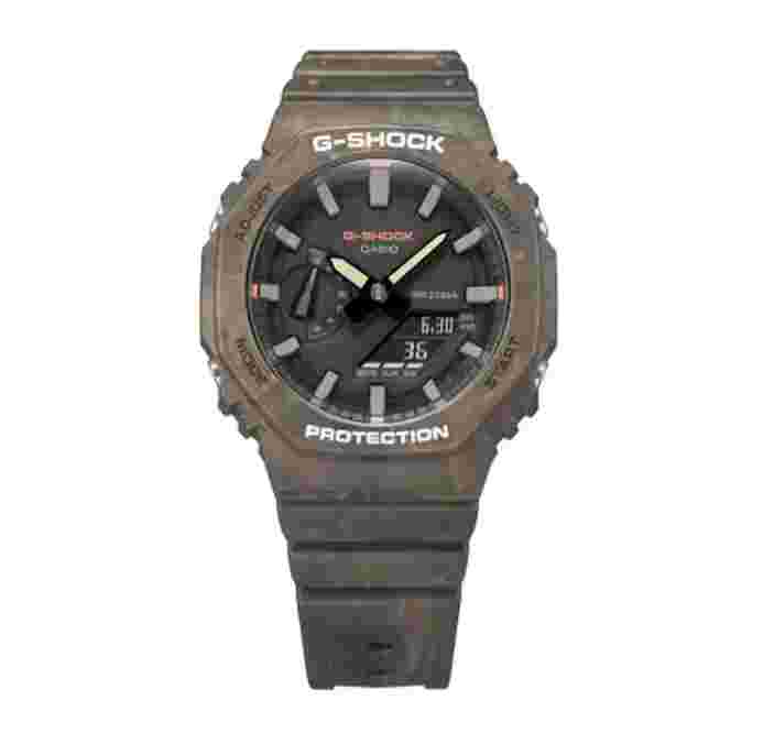 G-Shock Analog-Digital Men's Green Resin Band INT-GA-2100FR-5ADR Wrist Watch