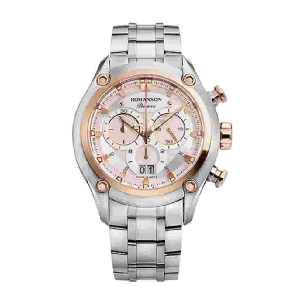 Romanson Men's Watch RWPAHM8A4258CRCR0 - Stylish & Precise New
