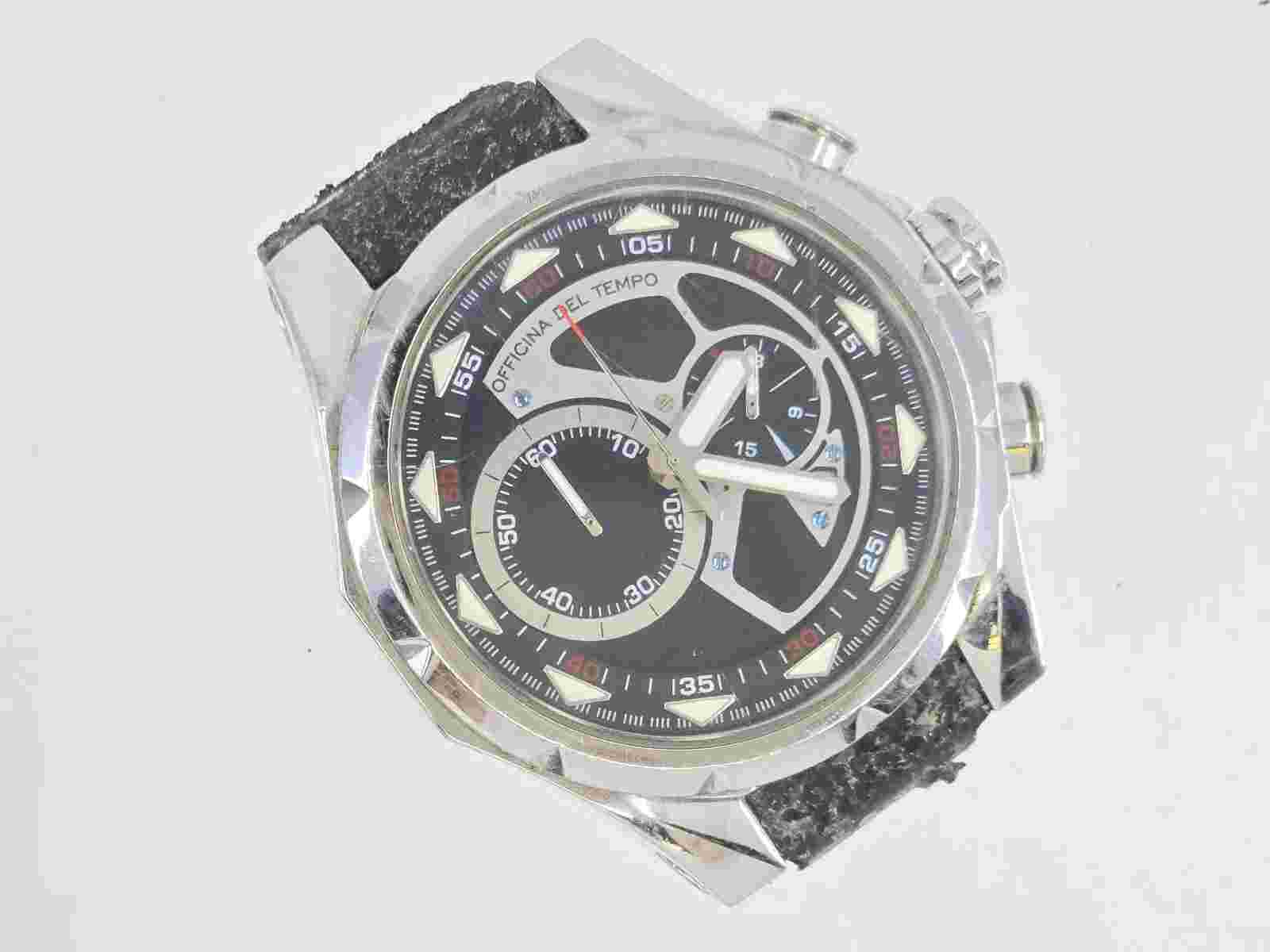 VTG OFFICINA DEL TEMPO SAIL OT 1029 DATE & CHRONOGRAPH QUARTZ WATCH *WORKING