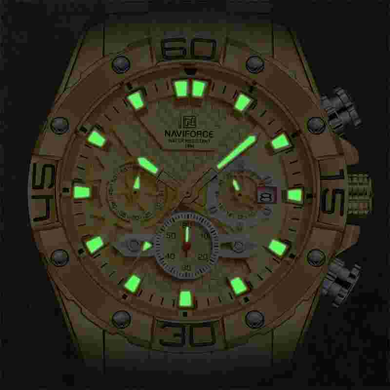 Reloj de Marca de Lujo Militar Relojes de Moda Para Hombres Acero Inoxidable
