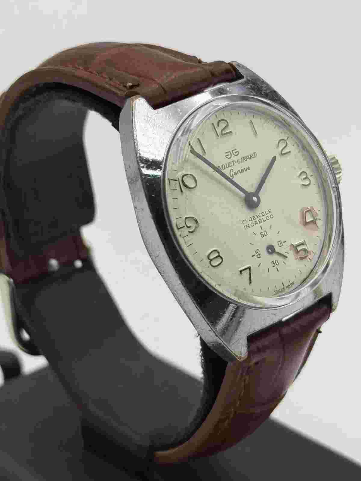 Jaquet Girard FS Ferrovie Dello Stato Vintage Watch 34Mm