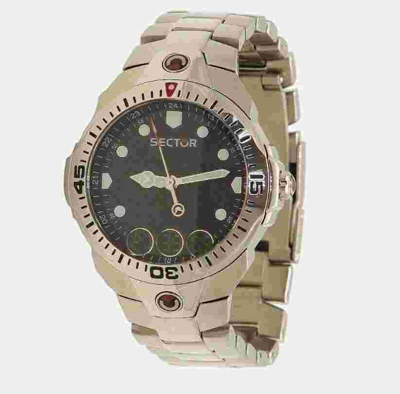 Sector 250 3253251125 Chrono Quartz Analog Digital Mens Watch 100m WR