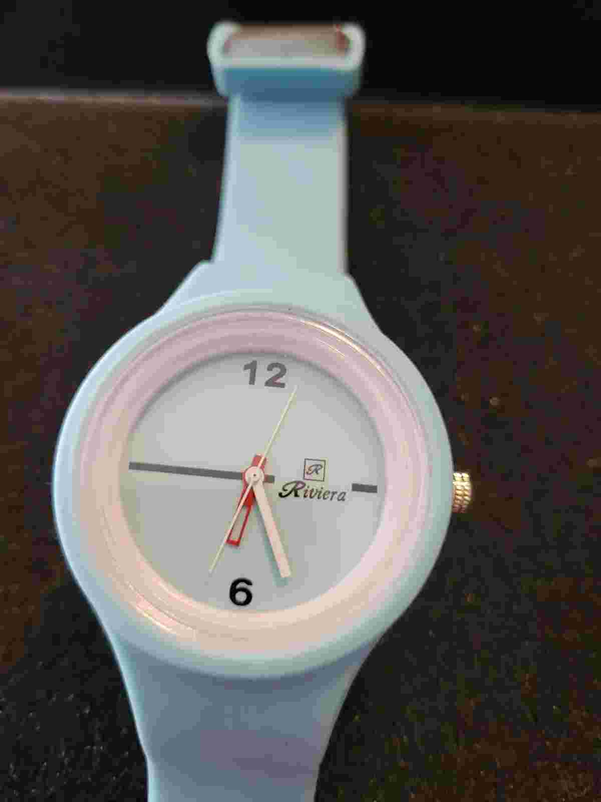 Riviera Analog Wristwatch with a Buckle Band