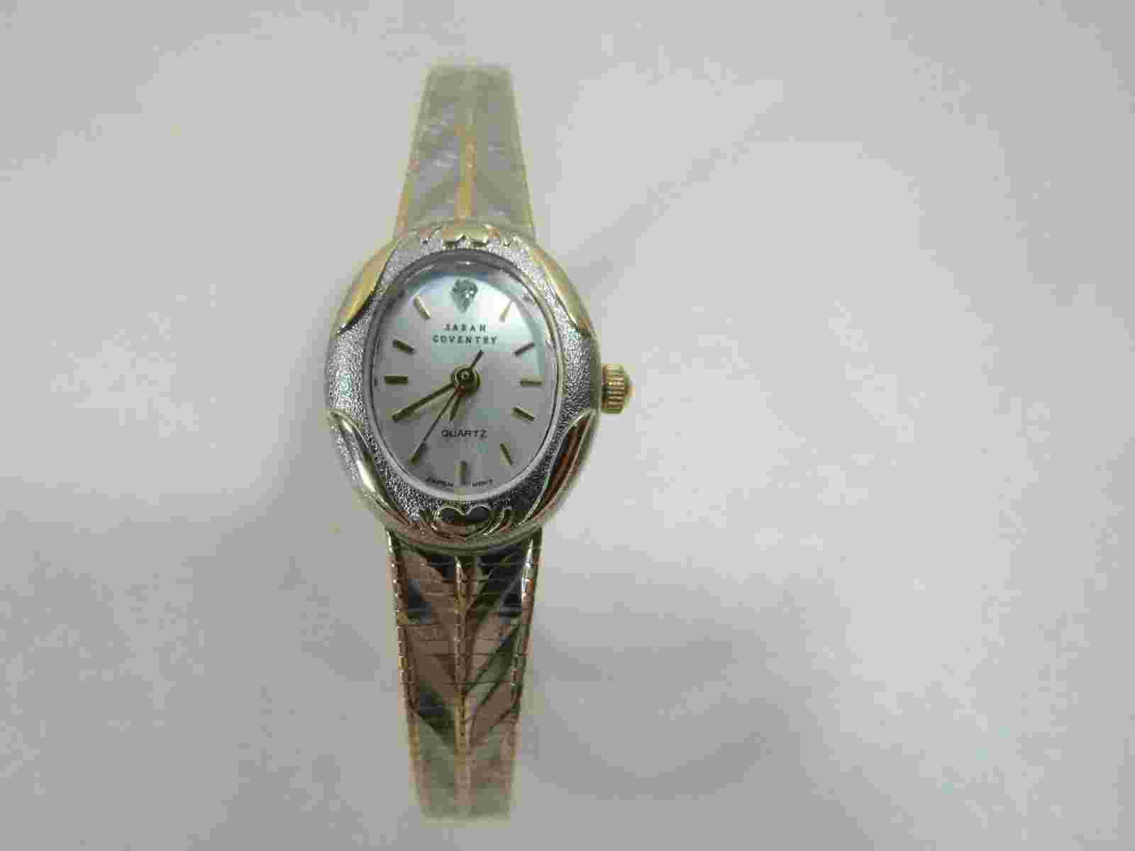 Ladies Women's Sarah Coventry Quartz Wristwatch ~ New Battery Runs Great!