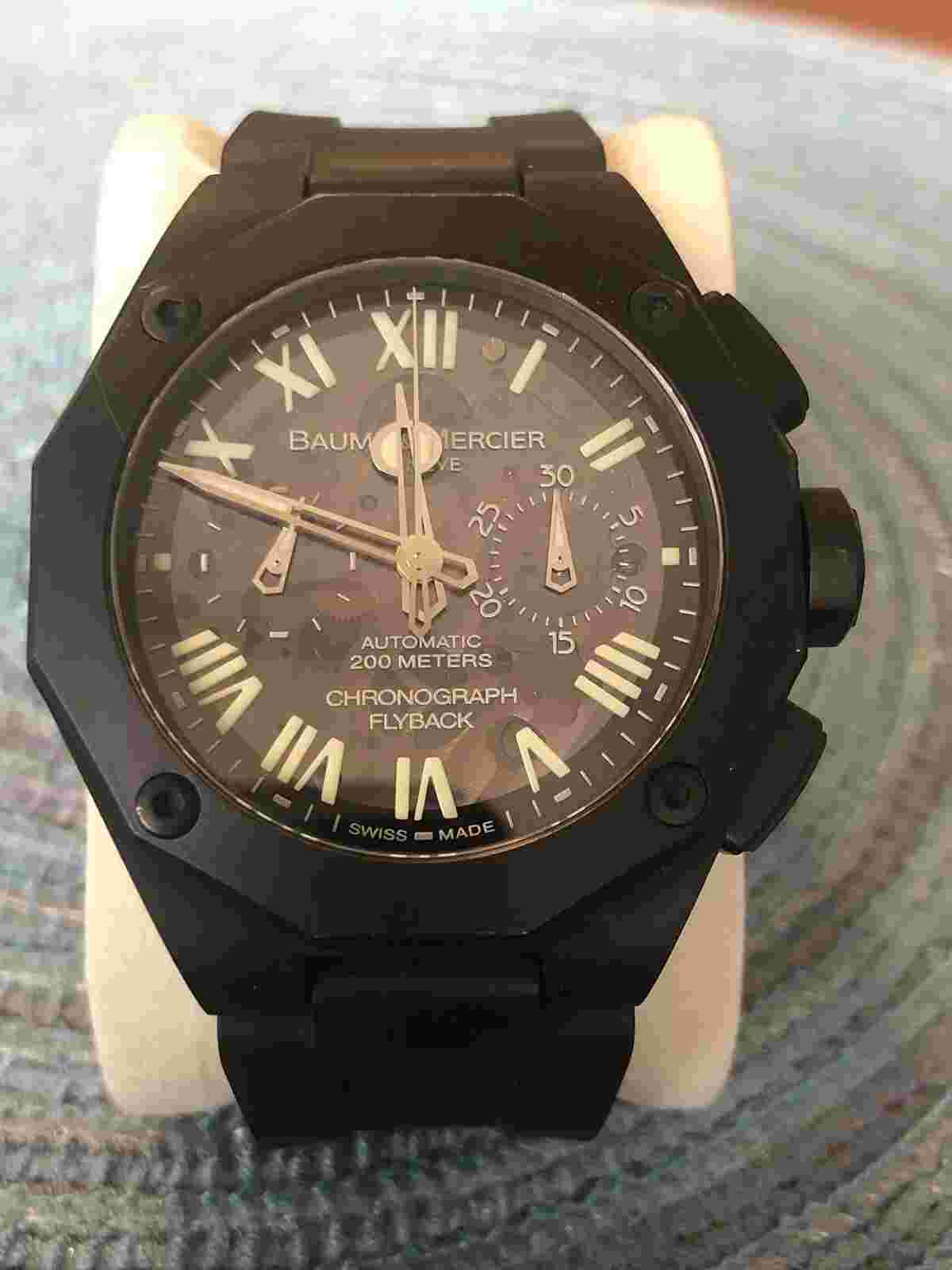 BAUME & MERCIER PVD RIVIERA SPORT XXL FLYBACK CHRONOGRAPH