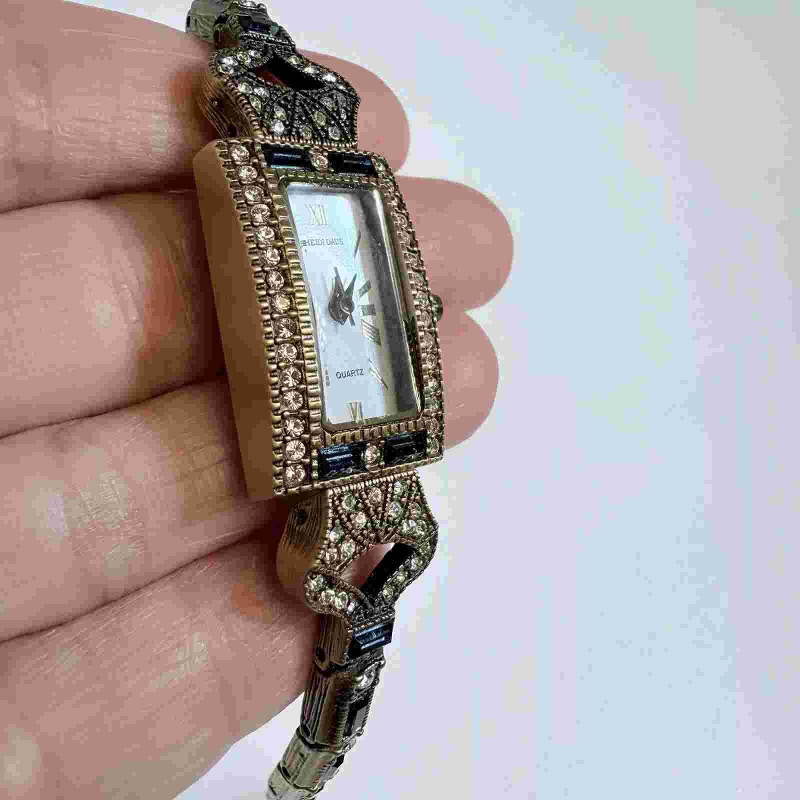 Heidi Daus Blue Crystal Watch New Battery