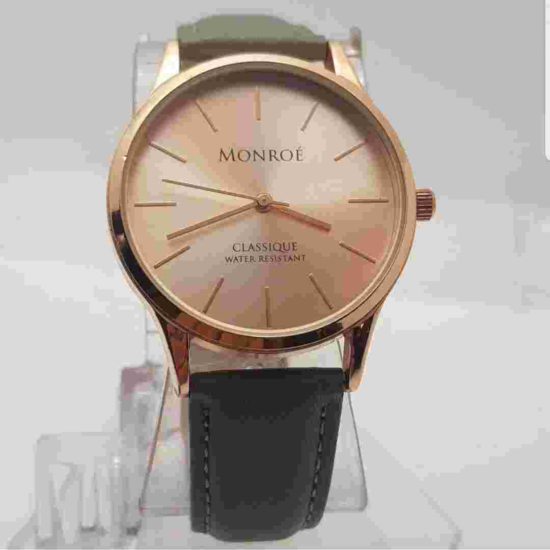 Monroe By Maestro Quartz Analog Watch Water Resistant Fast Shipping NEW BATTERY