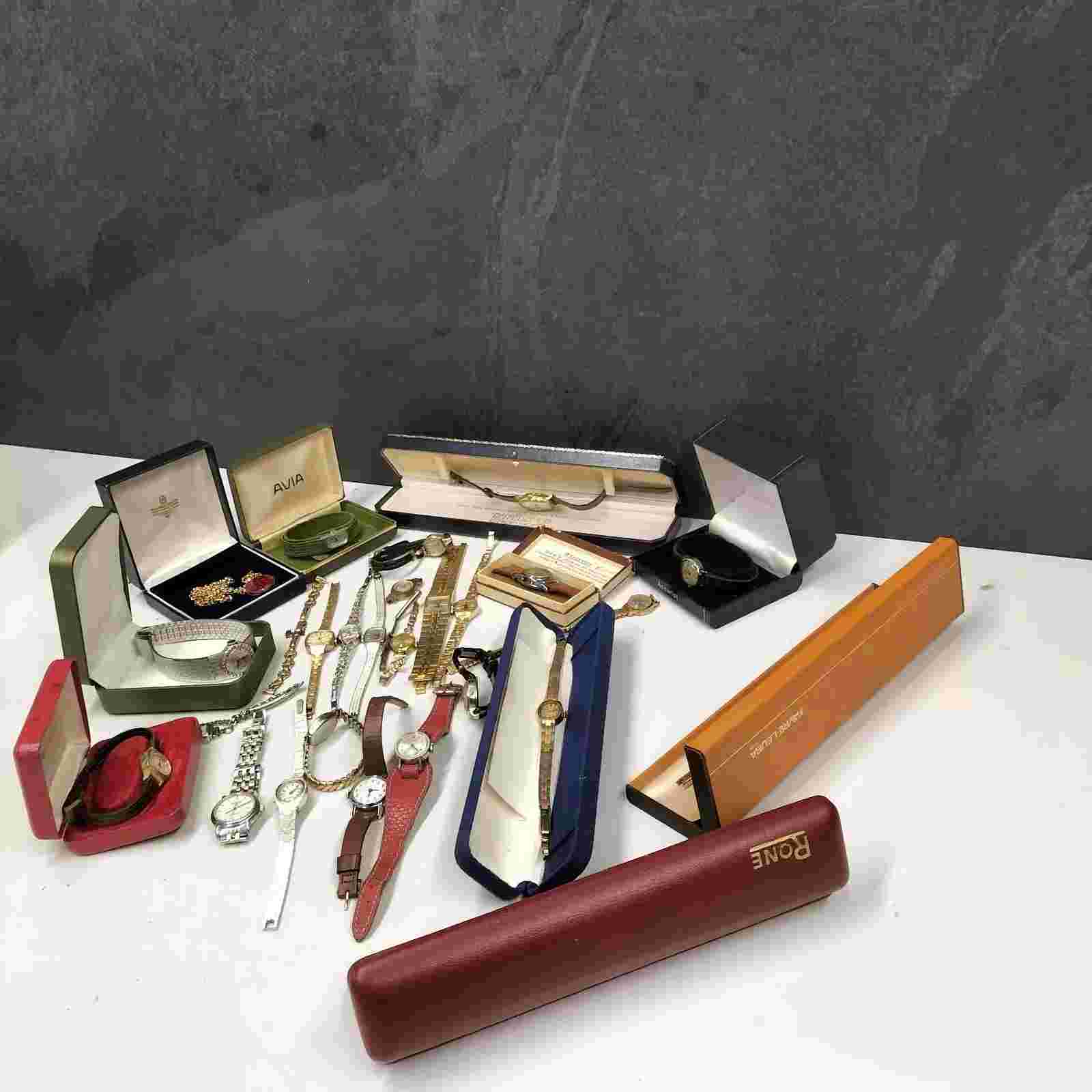 Job Lot Women's Vintage WRISTWATCHES Hand Wind UNTESTED x 25