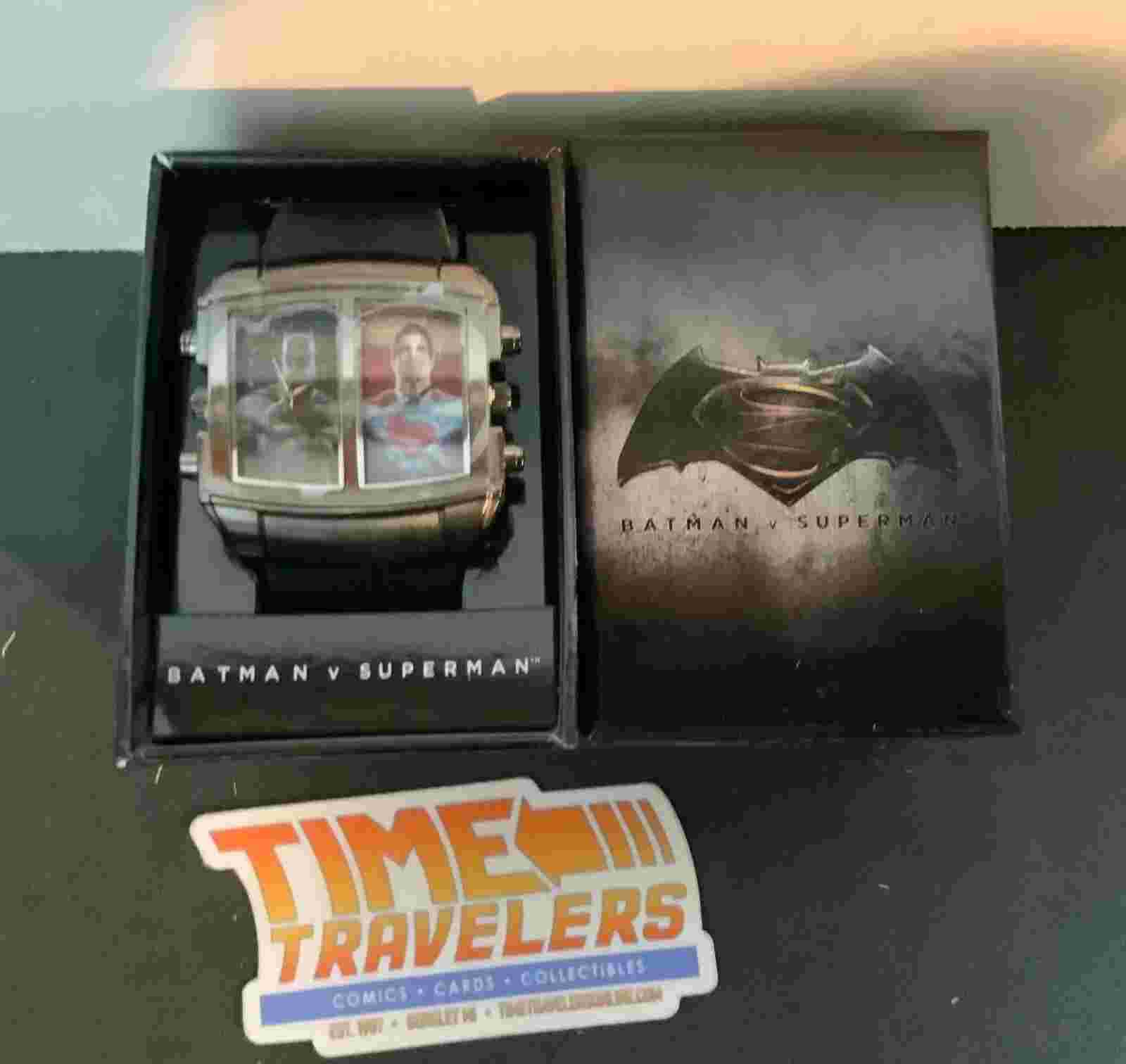 New BATMAN vs SUPERMAN Dawn of Justice Dual Time Men's Analog WATCH