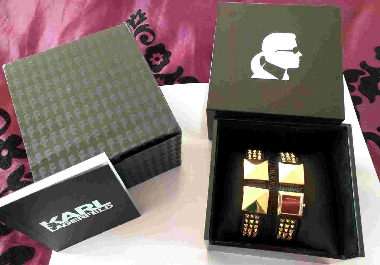 WATCH ~designer watch by Karl Lagerfeld very stylish in very good condition RARE