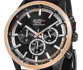 Westar Activ Black Dial Chronograph Quartz 100M Men's Watch 90265BPN603