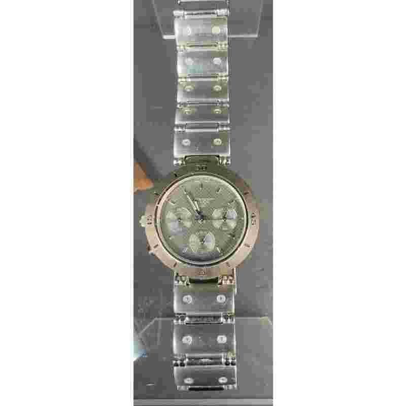 Gino Franco 978 Silver Tone Quartz Analog Unisex Watch New Battery