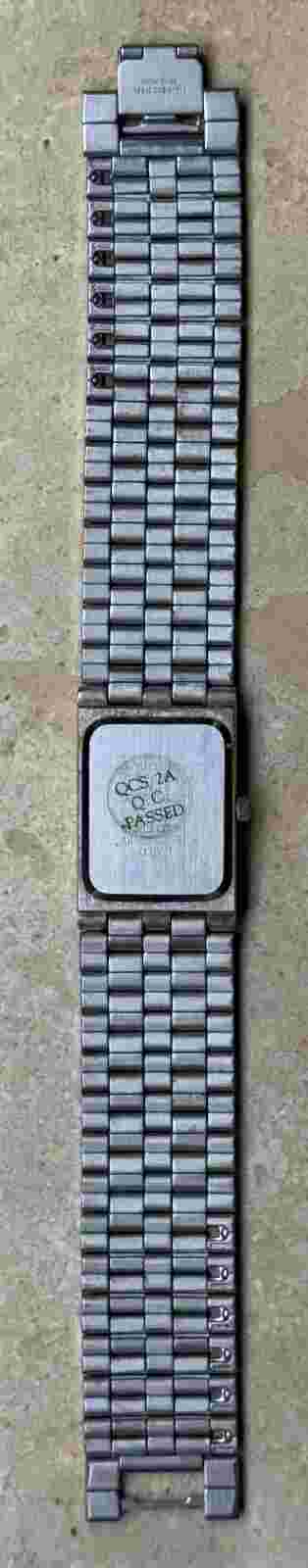 Vintage Women’s Paolo Gucci Wristwatch Designer Watch Stainless Gold Tone READ