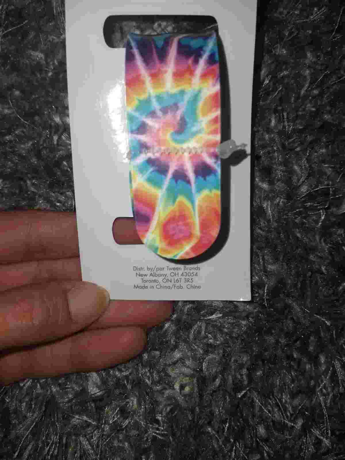 Justice Girls Tye Dye LED Slap Watch NEW