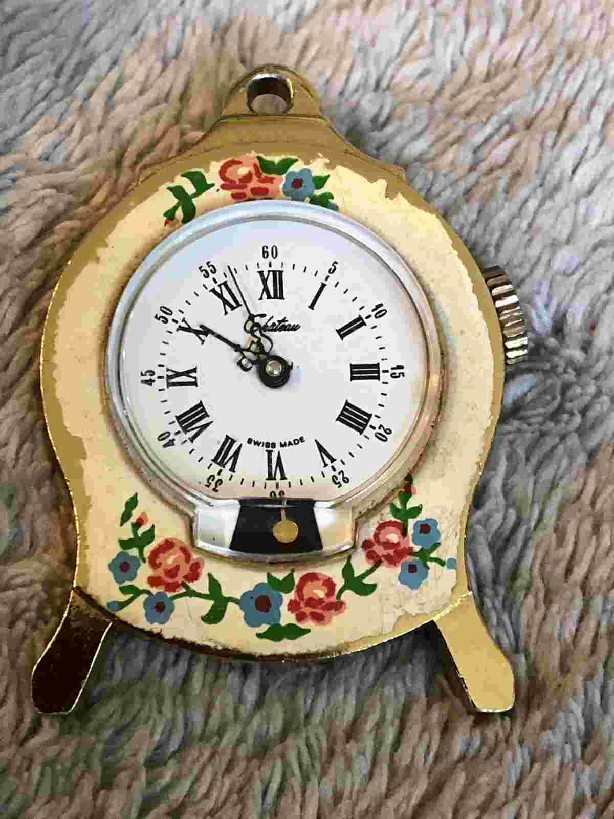 Vintage Château Watch Pendant Travel Watch