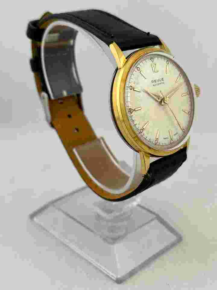 Rare Men's Wristwatch Revue Hammer Automatic Kal. 80, Works