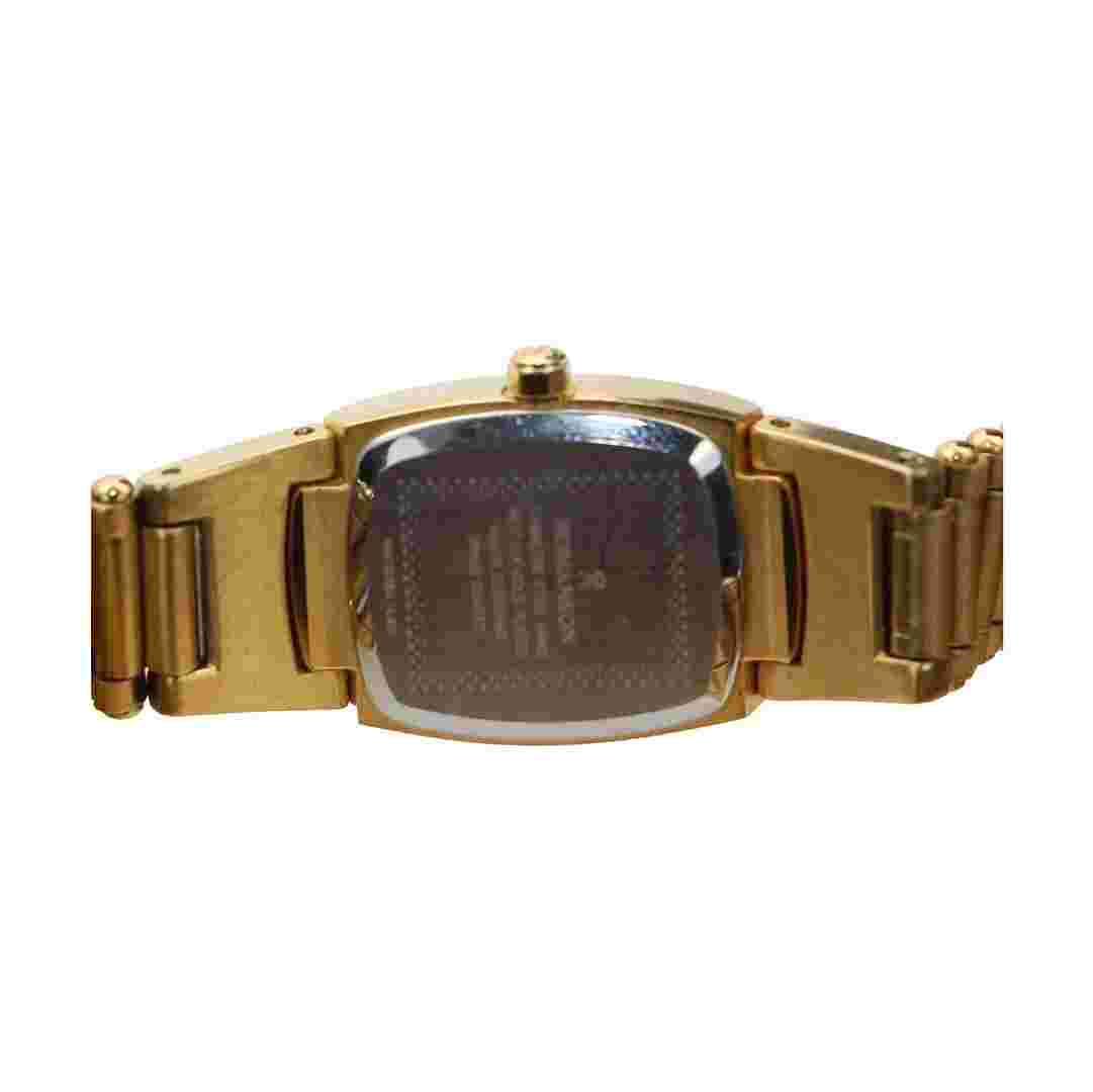 Romanson Gold Color Mens Watch Stainless Steel Classic Analog Dial