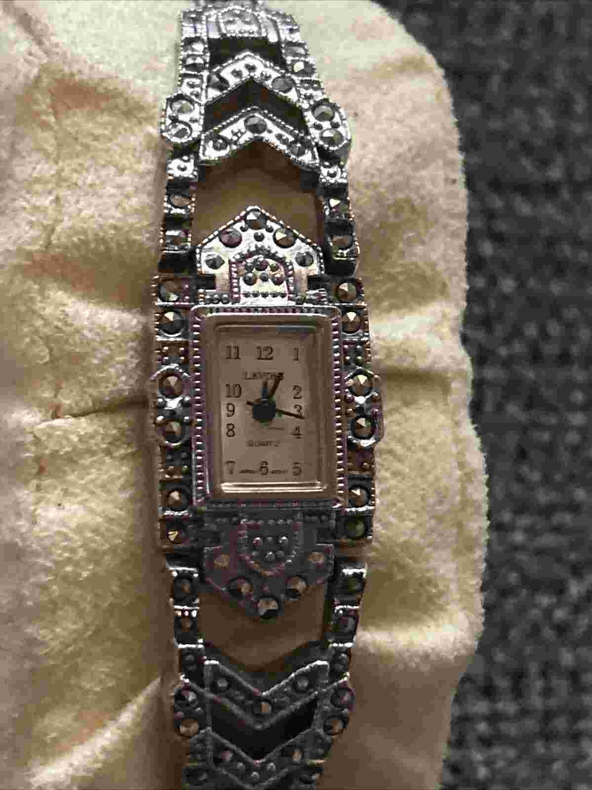 Vintage Women’s LAVONI Wrist Watch Japan Quartz w/ Gems - Not Tested