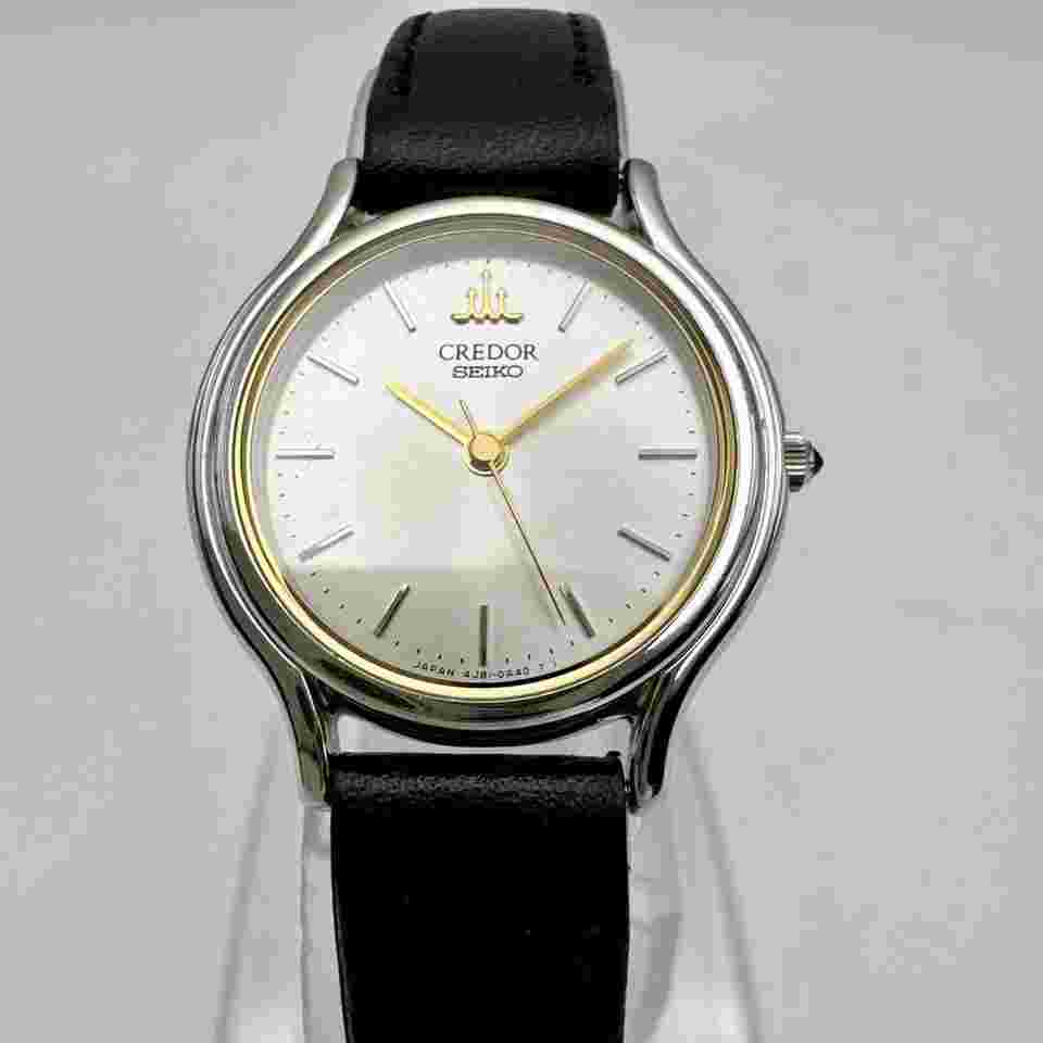 Seiko Credor Women's Watch 4J81-0A40 Quartz 24mm Cleaned & New Battery