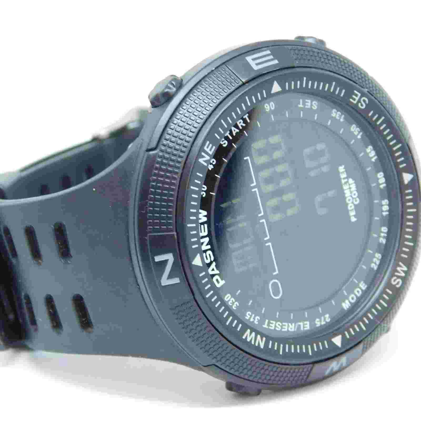 PASNEW Pindows PDS5008 Pedometer Comp Quartz Digital Men's Watch New Battery