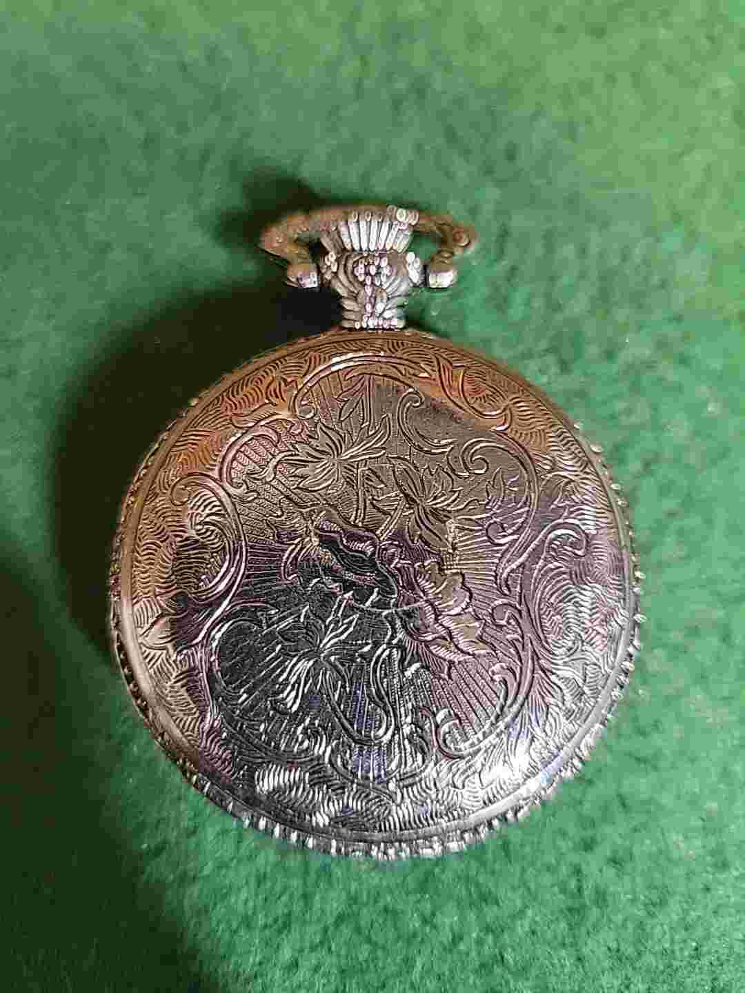 Pocket Watch With Train Watch-It Not Working For Parts As Is