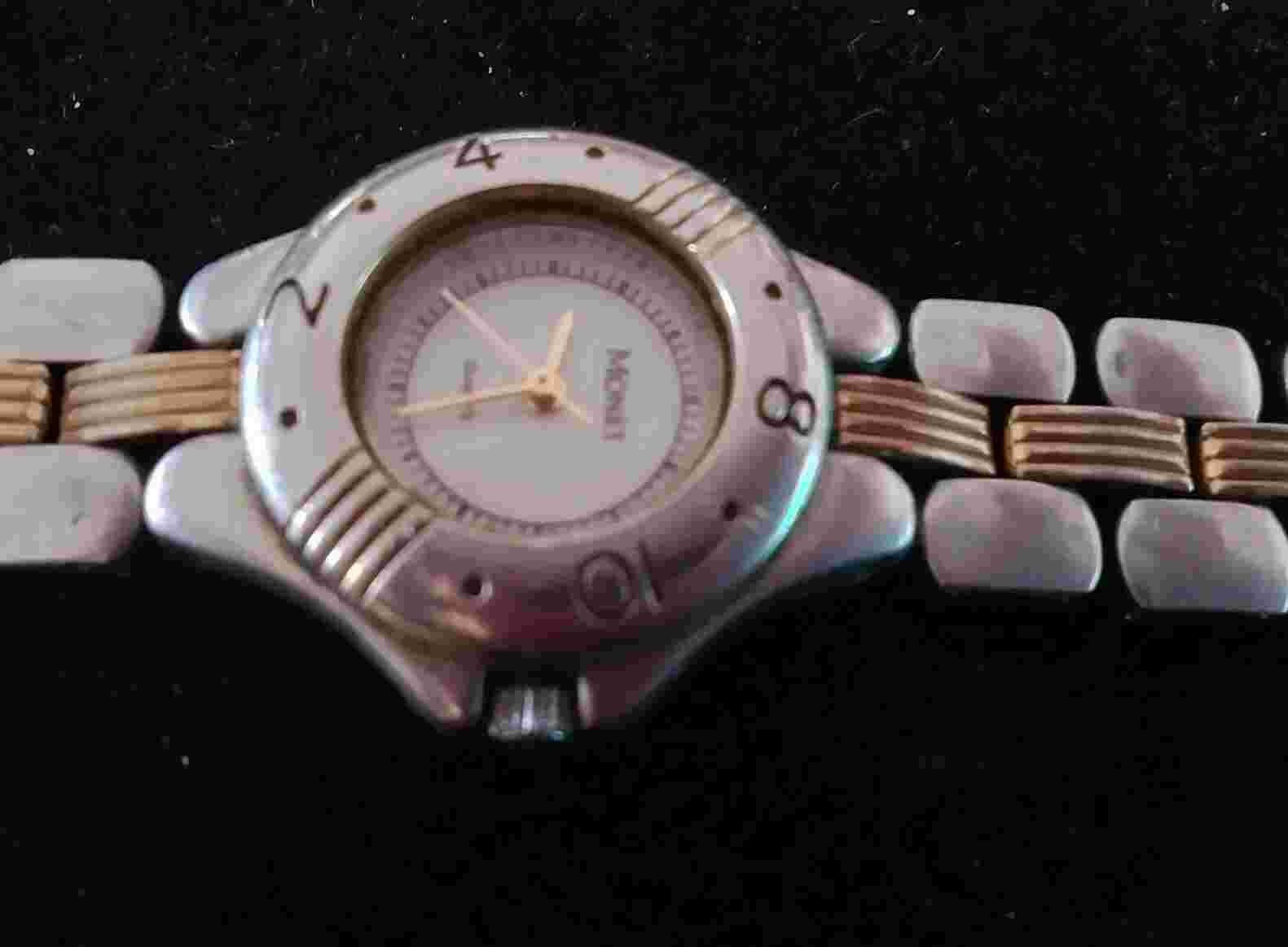 Pre Owned Stainless Steel Monet Ladies Wristwatch 6.75"