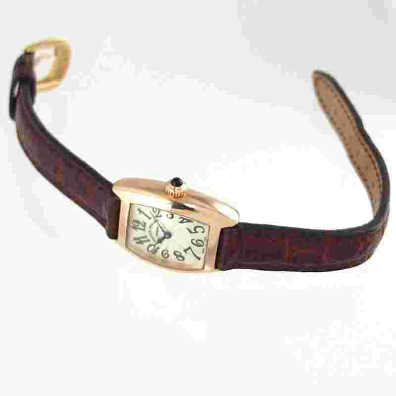 FRANCK MULLER Tonneau Curvex Petit Quartz K18PG pink gold 750 watches #025