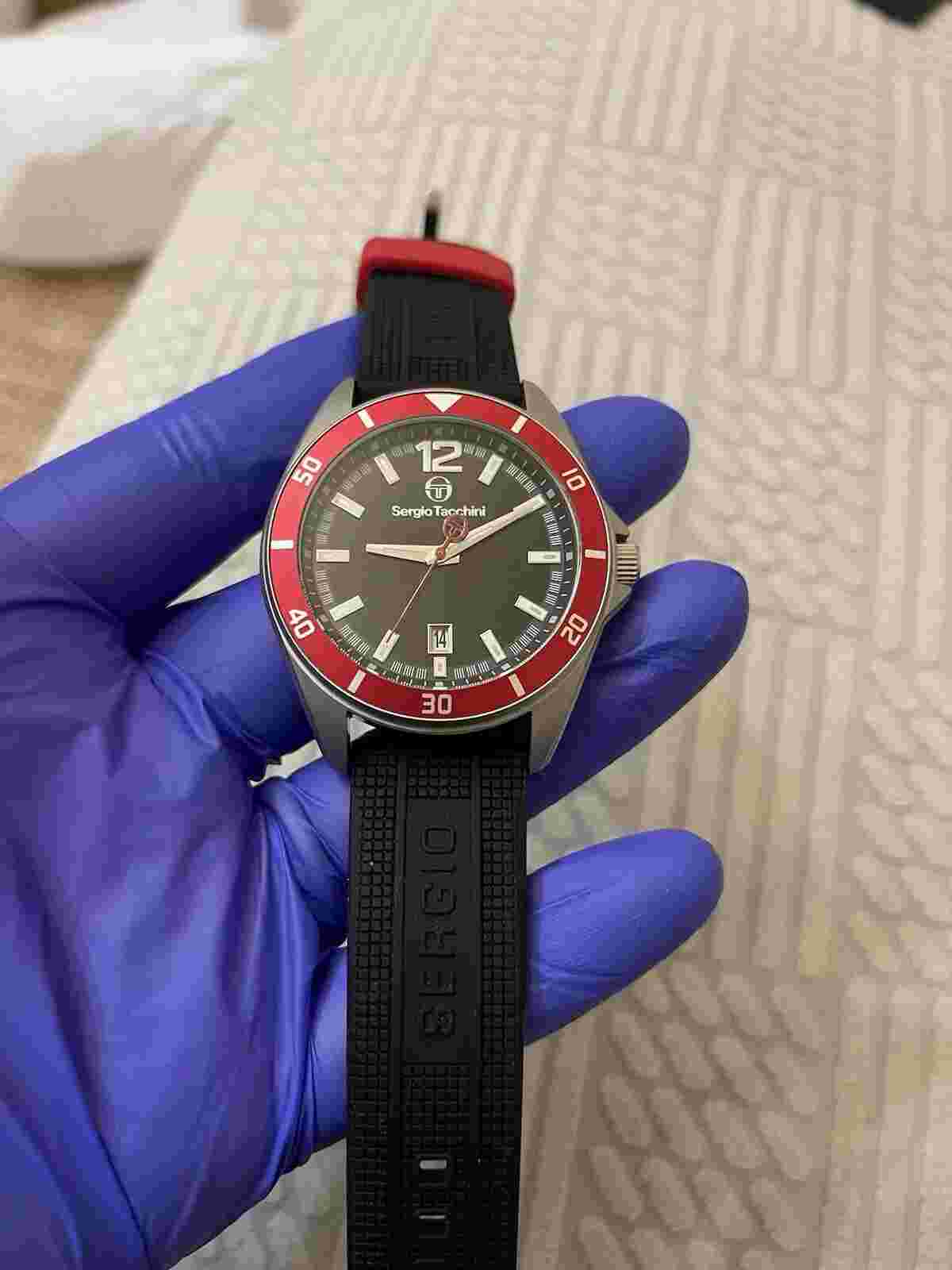 SERGIO TACCHINI STREAMLINE ST.1.10195-1 5-ATM SPORTS WATCH 44mm Made in P.R.C