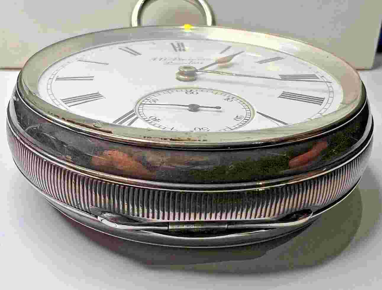 Great Britain - J. W. Benson  - Sterling Silver  Pocket Watch - For Parts or Fix