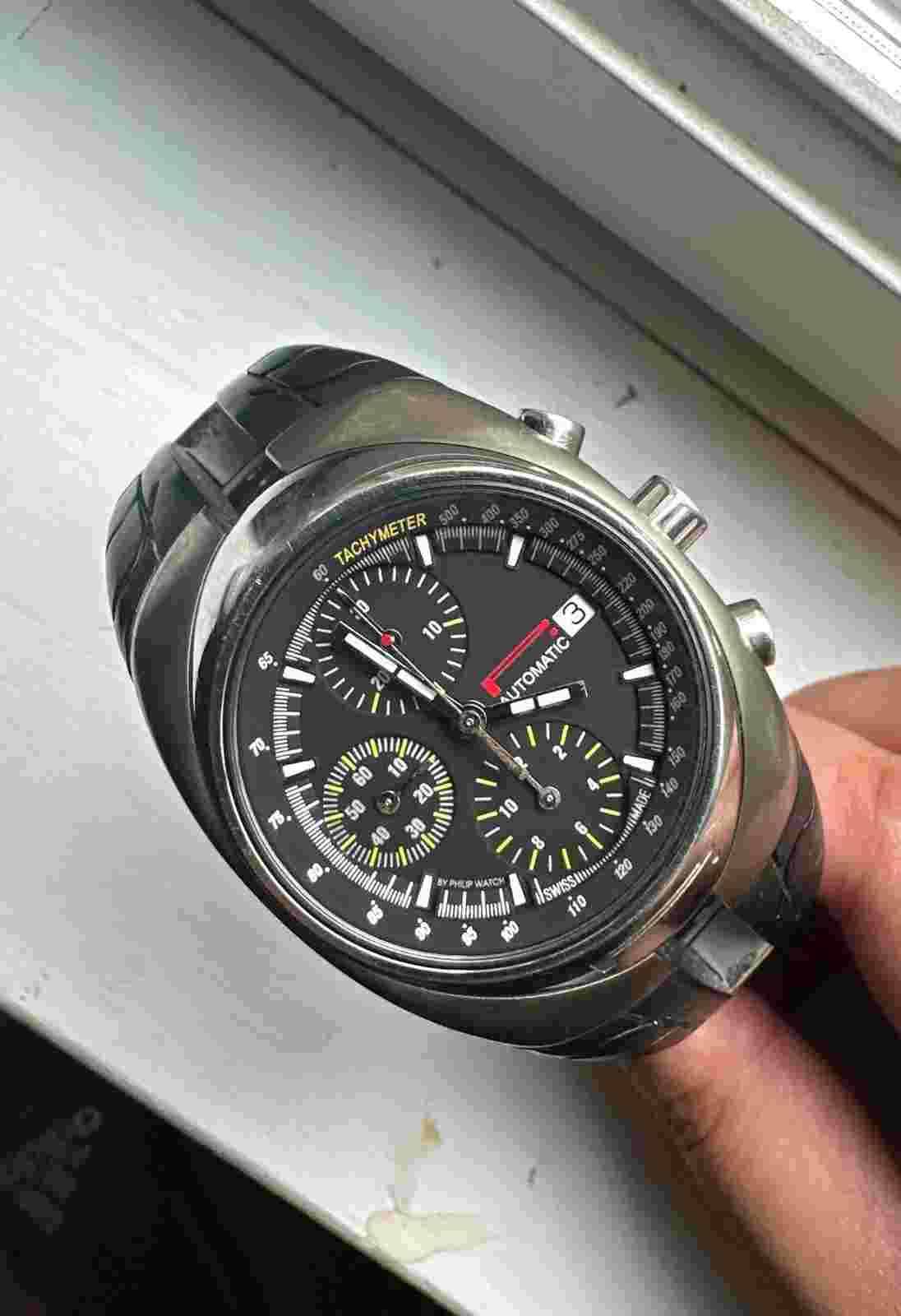 Pirelli PZero Tempo Automatic Chronograph Watch valjoux 7750 Men