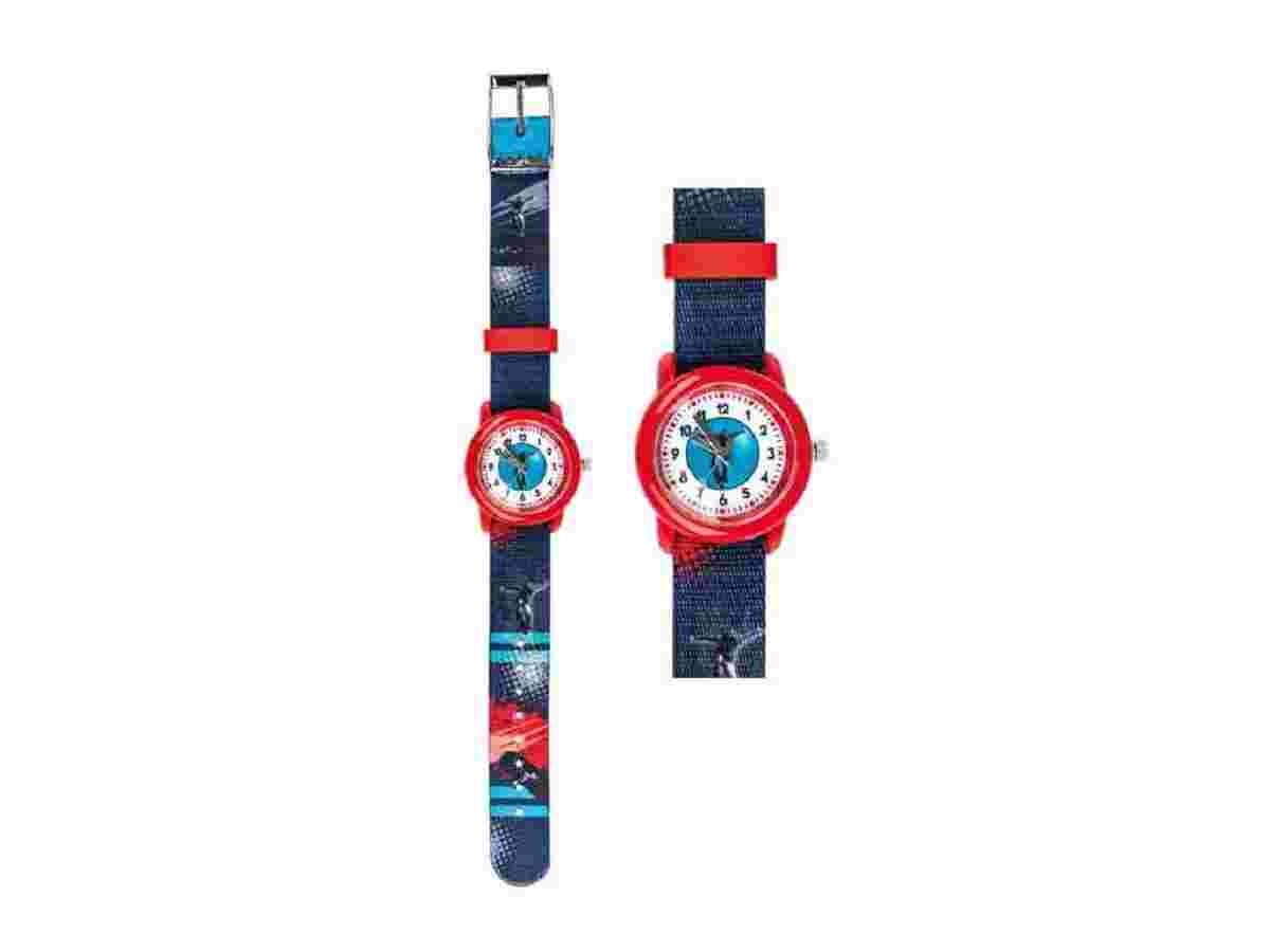 Kids Skater Watch Black With Fabric Strap | Boys Quartz Watch | Children's Watch